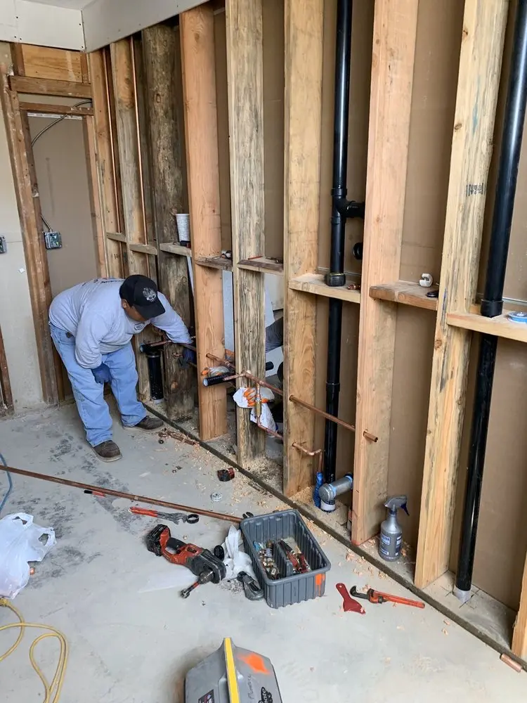 Commercial rough-in plumbing for Water Heater Replacement in Belton